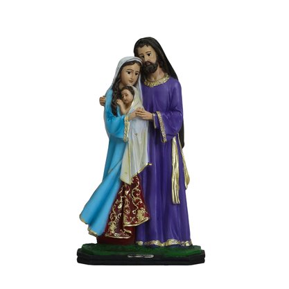 Imagem de Sagrada Família Egípcia de Resina Nacional - 30 cm