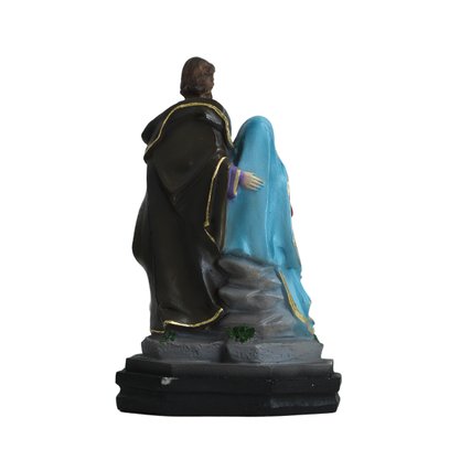 Imagem de Sagrada Família Maria Sentada de Resina Nacional - 15 cm