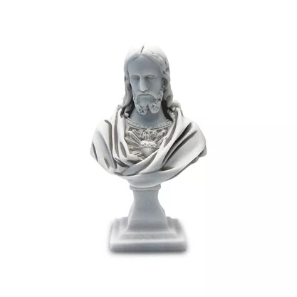 Imagem de Sagrado Coração de Jesus Busto em Mármore - 26 cm