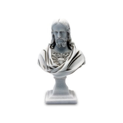 Imagem de Sagrado Coração de Jesus Busto em Mármore - 26 cm