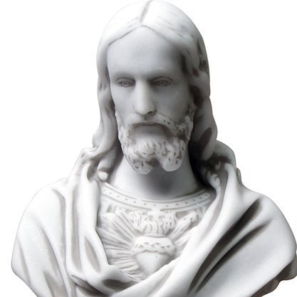 Imagem de Sagrado Coração de Jesus Busto em Mármore - 26 cm