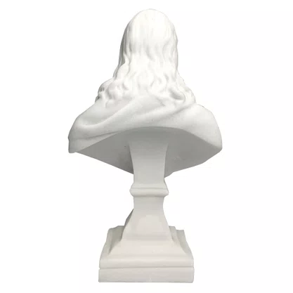 Imagem de Sagrado Coração de Jesus Busto em Mármore Natural - 27 cm