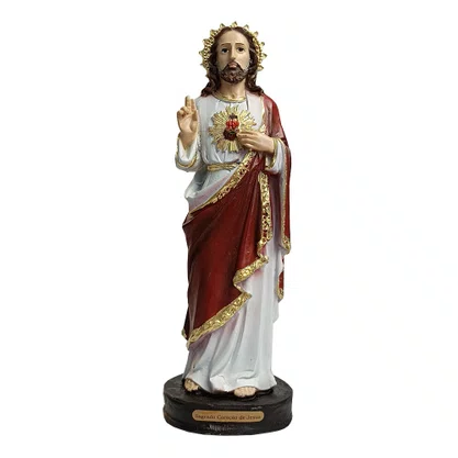 Imagem de Sagrado Coração de Jesus de Resina Nacional - 20 cm