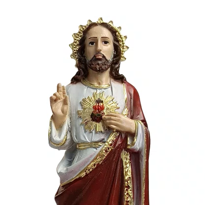Imagem de Sagrado Coração de Jesus de Resina Nacional - 20 cm