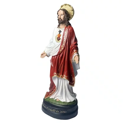Imagem de Sagrado Coração de Jesus de Resina Nacional - 30 cm