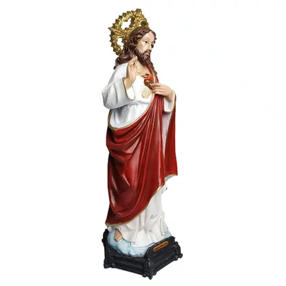 Imagem de Sagrado Coração de Jesus de Resina Nacional - 40 cm