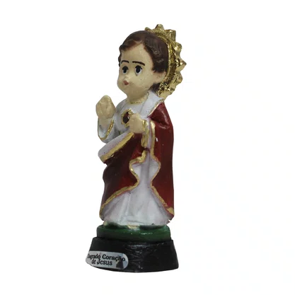 Imagem de Sagrado Coração de Jesus Infantil de Resina Nacional - 8 cm