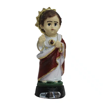 Imagem de Sagrado Coração de Jesus Infantil de Resina Nacional - 8 cm