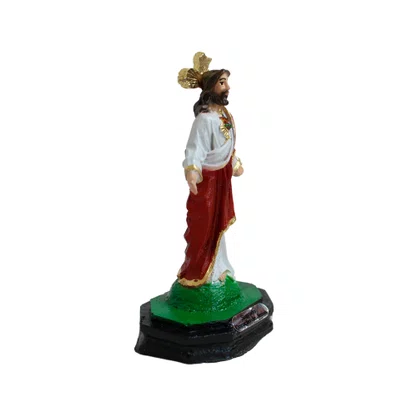 Imagem de Sagrado Coração de Jesus Resina Nacional - 8 cm