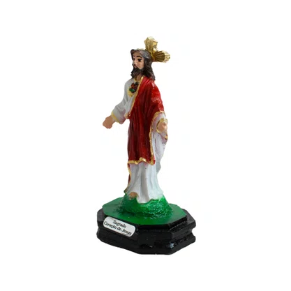 Imagem de Sagrado Coração de Jesus Resina Nacional - 8 cm