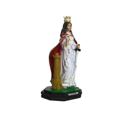 Imagem de Santa Bárbara de Resina Nacional - 19 cm