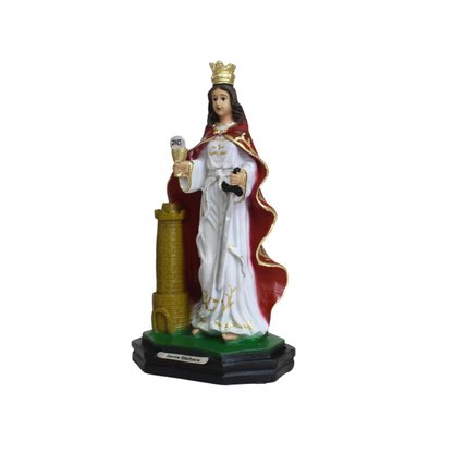 Imagem de Santa Bárbara de Resina Nacional - 19 cm