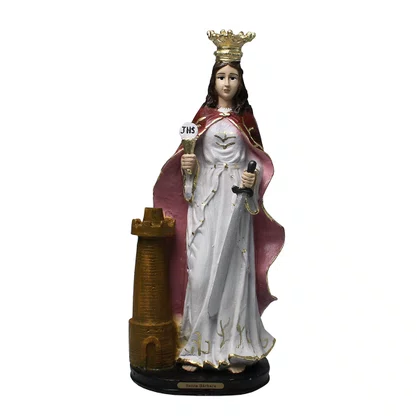 Imagem de Santa Bárbara de Resina Nacional - 28 cm