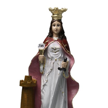 Imagem de Santa Bárbara de Resina Nacional - 28 cm