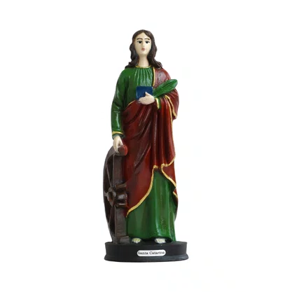 Imagem de Santa Catarina de Resina Nacional - 20 cm