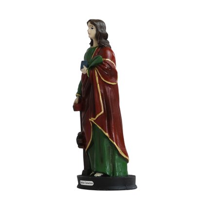 Imagem de Santa Catarina de Resina Nacional - 20 cm
