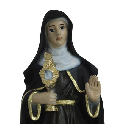 Imagem de Santa Clara de Resina Nacional - 15 cm