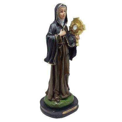Imagem de Santa Clara de Resina Nacional - 20 cm