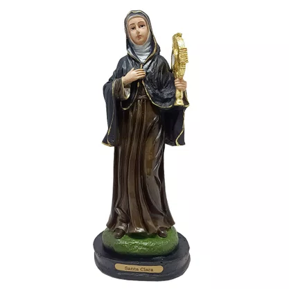 Imagem de Santa Clara de Resina Nacional - 20 cm