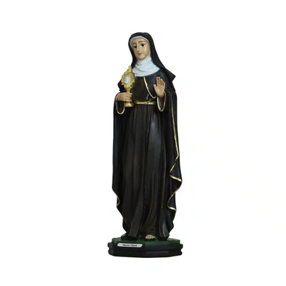 Imagem de Santa Clara de Resina Nacional - 28,5cm