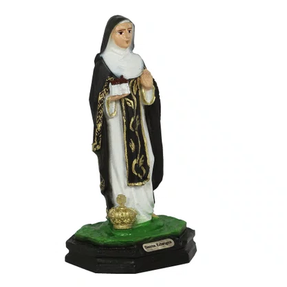 Imagem de Santa Edwiges de Resina Nacional - 12 cm