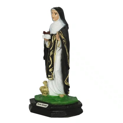 Imagem de Santa Edwiges de Resina Nacional - 12 cm