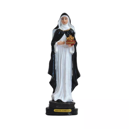 Imagem de Santa Edwiges de Resina Nacional  -20 cm