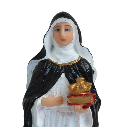 Imagem de Santa Edwiges de Resina Nacional  -20 cm