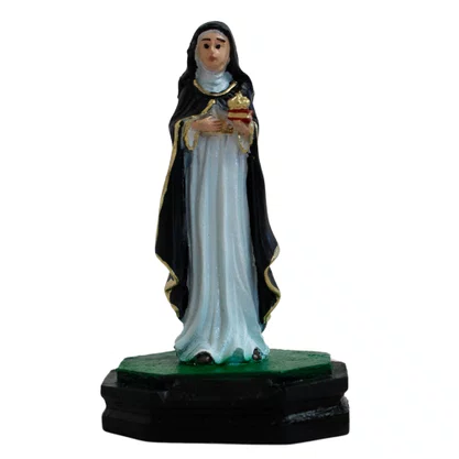 Imagem de Santa Edwiges Resina Nacional - 7 cm 