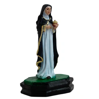 Imagem de Santa Edwiges Resina Nacional - 7 cm 