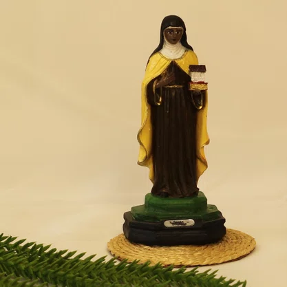 Imagem de Santa Efigênia de Resina Nacional - 15 cm