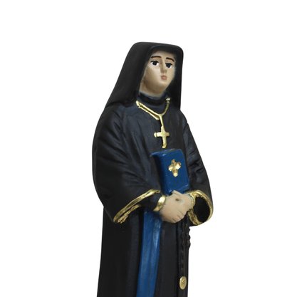 Imagem de Santa Faustina de Resina Nacional - 20 cm
