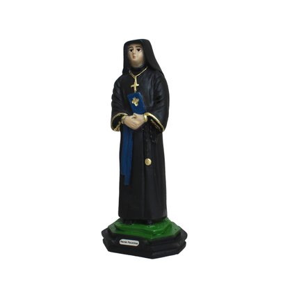 Imagem de Santa Faustina de Resina Nacional - 20 cm