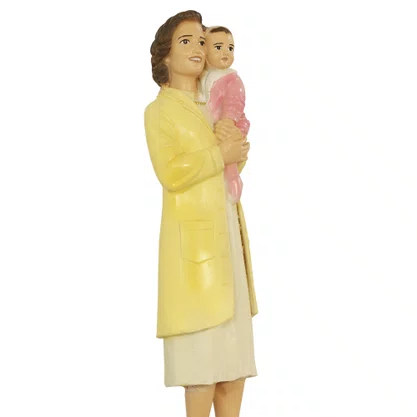 Imagem de Santa Gianna de Resina Nacional - 19,5 cm