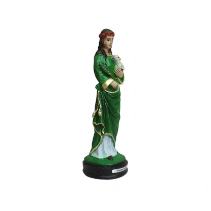 Imagem de Santa Inês de Resina Nacional - 15 cm