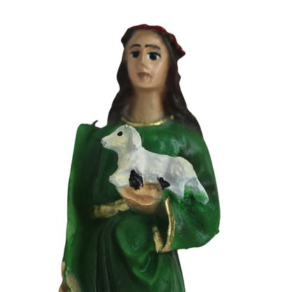 Imagem de Santa Inês de Resina Nacional - 15 cm