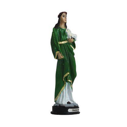 Imagem de Santa Inês de Resina Nacional - 15 cm