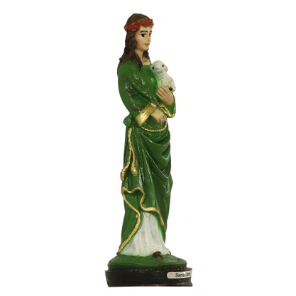 Imagem de Santa Inês de Resina Nacional - 20 cm