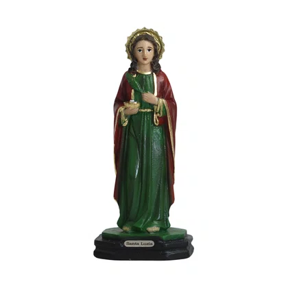 Imagem de Santa Luzia de Resina Nacional - 15 cm