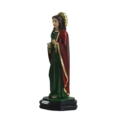 Imagem de Santa Luzia de Resina Nacional - 15 cm