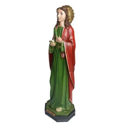 Imagem de Santa Luzia de Resina Nacional - 31 cm