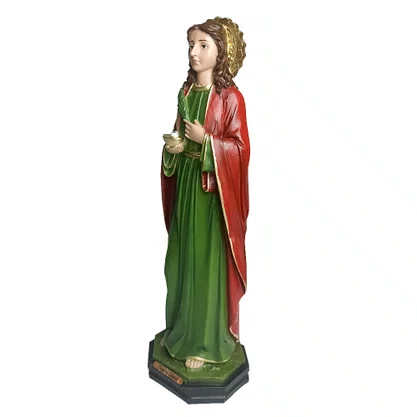 Imagem de Santa Luzia de Resina Nacional - 31 cm