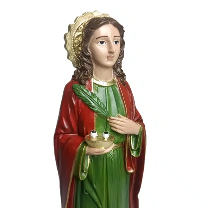 Imagem de Santa Luzia de Resina Nacional - 31 cm