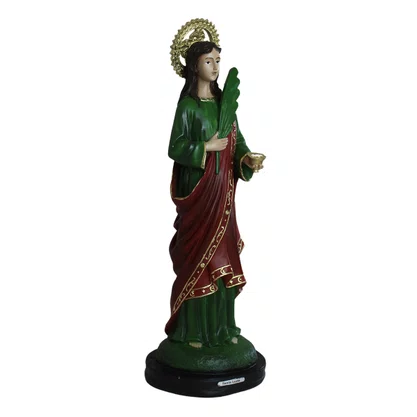 Imagem de Santa Luzia de Resina Nacional - 41 cm