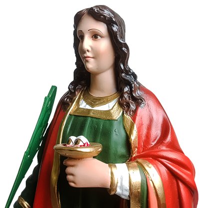 Imagem de Santa Luzia de Resina Nacional - 67 cm