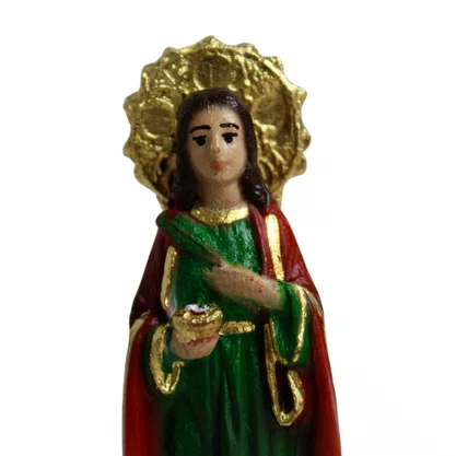 Imagem de Santa Luzia Resina Nacional - 7 cm 