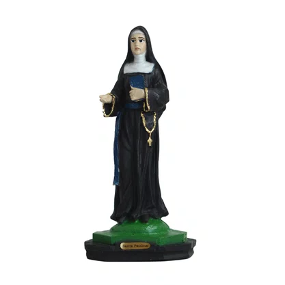 Imagem de Santa Paulina de Resina Nacional - 15cm