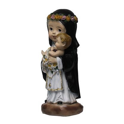 Imagem de Santa Rosa de Lima Infantil de Resina Nacional - 12 cm