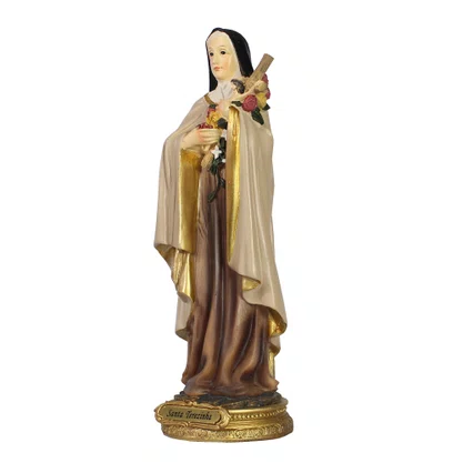 Imagem de Santa Teresinha de Resina Importada - 22 cm