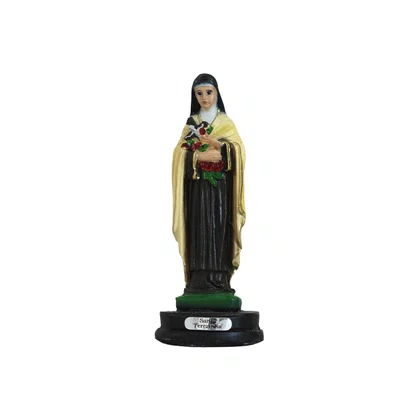 Imagem de Santa Teresinha de Resina Nacional - 12 cm